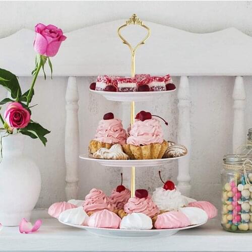 6 Set Tray Hardware for Cake Stand 3 Tier Cake Stand Fitting Hardware Holder for Wedding and Party Serving Tray