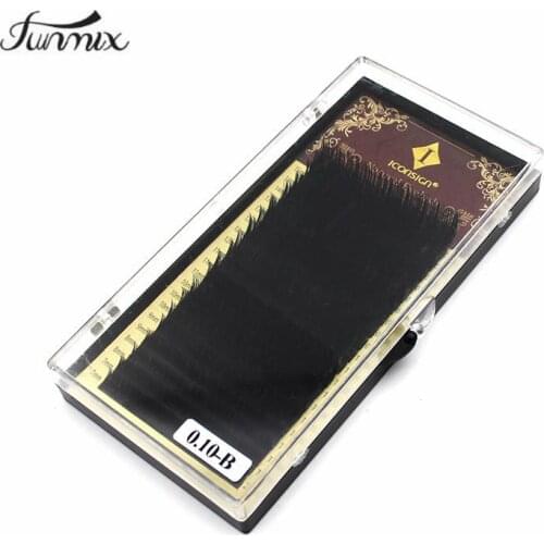 Mix Size 7 to 15 mm 20 lines mink synthetic eyelash High quality single natural eyelashes fake false eye lash Cilia make up