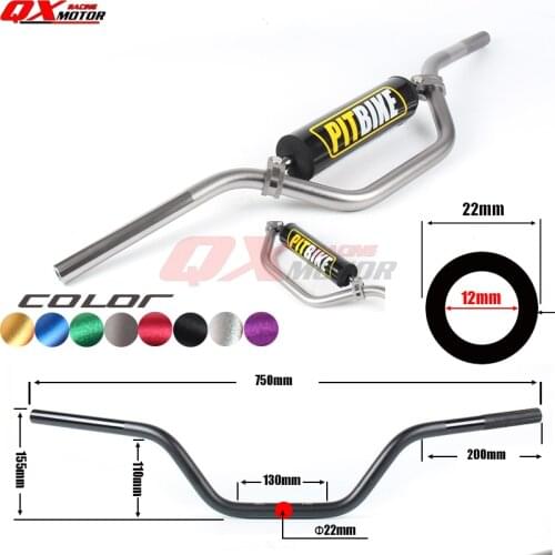 22mm Handlebar For CRF YZF KLX Kayo Apollo BSE 110-160cc Mini Dirt Pit Bike MX Motorcycle ATV Quad