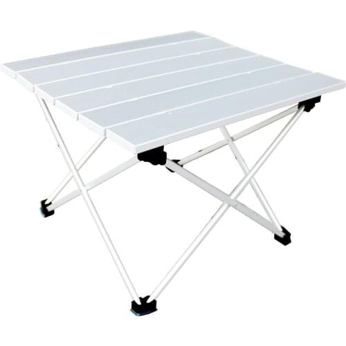 Aluminum Alloy Folding Camp Table Roll-Top Lightweight Portable Stable Versatile camping table folding table