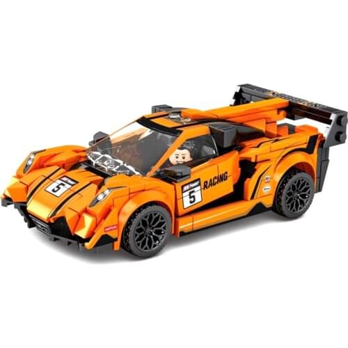 Speed Champions Creative Posion Sprots Racing Car Building Blocks Vehicle City Bricks Classic Model Kids Toy For Children Gift