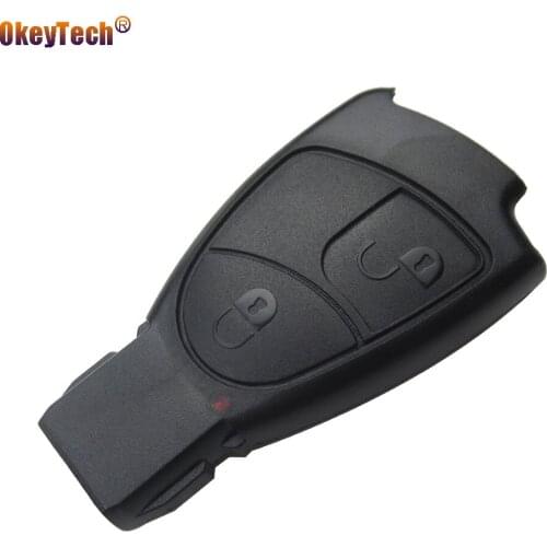 OkeyTech for Mercedes Benz B C E S ML SLK CLK Class Auto Replacement 2 3 Button Smart Car Key Keyless Entry Fob Case Cover Shell