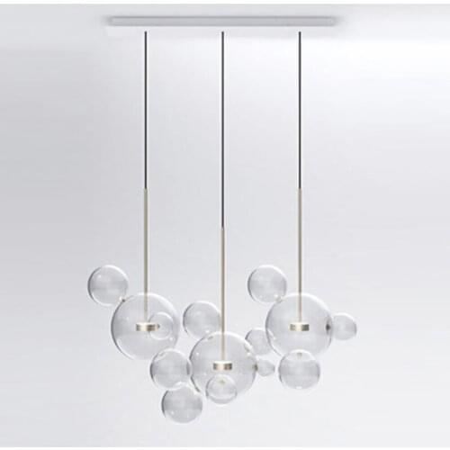 Nordic Style Glass Ball Mouse Led Pendant Lights Lampshade Suspension for Living Room Bedroom Kitchen Home Decor Indoor Lighting