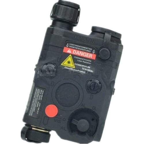 Tactical flashlight AN-PEQ-15 Upgrade Version LED White light + Red laser with IR Lenses black DE