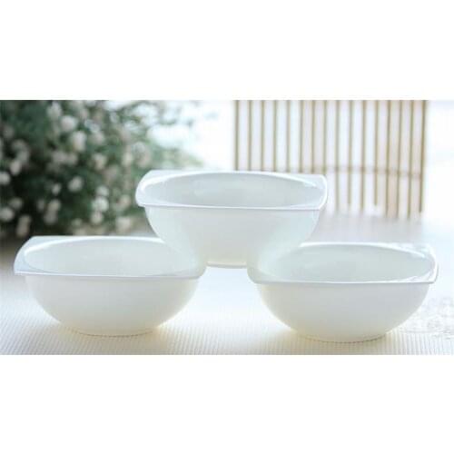 5.5 inch, creative bone china cute bowl, pure white, porcelain noodles box, japanese ceramic rice bowls, thermal food container