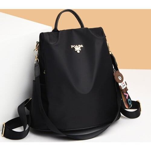 Oxford Cloth Korean Anti Theft Versatile One Shoulder Dual-Use 2021 New Female Student Vertical Cub Schoolbag