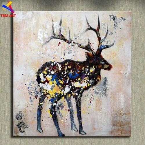 Thick Textured Hand painted Modern Abstract Oil Painting on Canvas for Living Room Home Decoration Wall Art Picture Gift SL004