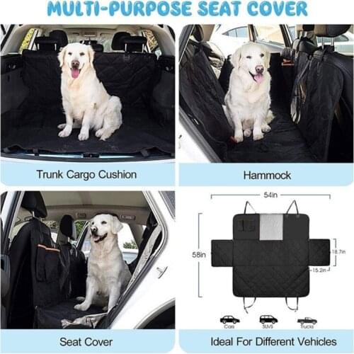 Dog Car Seat Cover for Back Seat for Dogs Truck/Van Foldable Pet Supplies Waterproof Durable Nonslip Hammock for Dogs