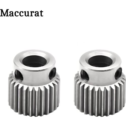 1pc MK8 Gear 36 Tooth Stainless Steel Bore 5MM MK8 Extruder Stepper Motor Pulley Extrusion Wheel Like MK7 For 3D Printers Parts