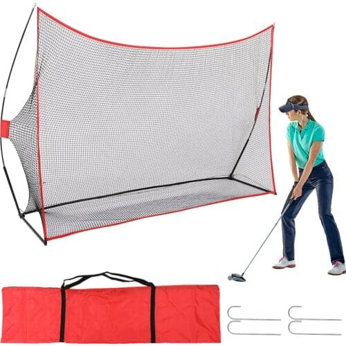 10' x 7' Indoor Outdoor Golf Swing Practice Net Backyard Golf Training Aids Driving Pitching Range Golf Practice Hitting Net