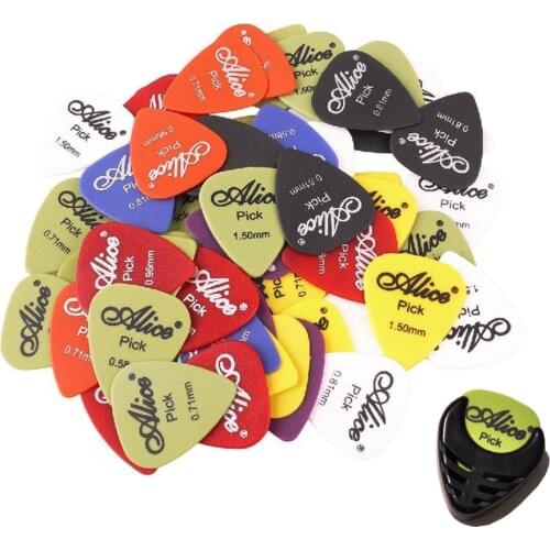 20pcs Alice Guitar Picks Multi Matte ABS Custom Plectrum with 1pcs Guitar Pick Plectrum Case Box Holder for Guitar Accessories