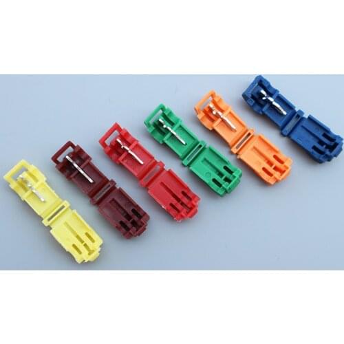 2017 freeshipping 50pcs/lot Scotch Lock Quick Splice Wire Connectors Terminals Crimp Electrical Car wire 22-10AWG(0.5-6.0mm2)