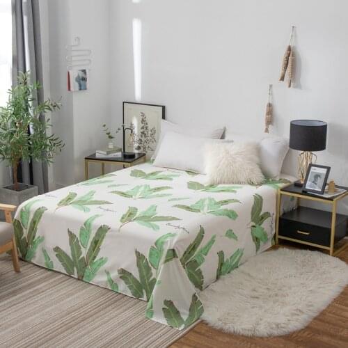 2020 new products Cotton printing Right angle Bedspread Fitted Sheet Pillowcases Cotton 2/3pcs Bedding