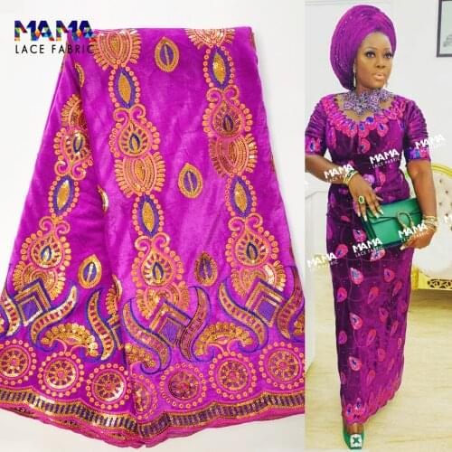 5 Yards 2020 Latest African Lace High Quality Velevt Lace For Wedding Bride Dress DIY Material French Sequin Sewing Present