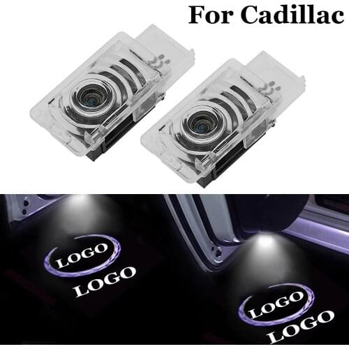 Car Door Light Emblem Projector Laser Lamp LED Courtesy Welcome Lights Accessories For Cadillac SRX ATS-L XT5 XTS CTS CT6