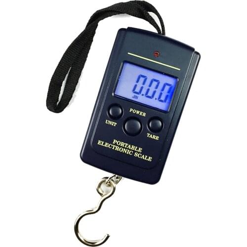 40kg-10g Mini Digital Scale for Fishing Luggage Load Pocket Travel Weighting Steelyard Portable Electronic Hanging Hook Scale