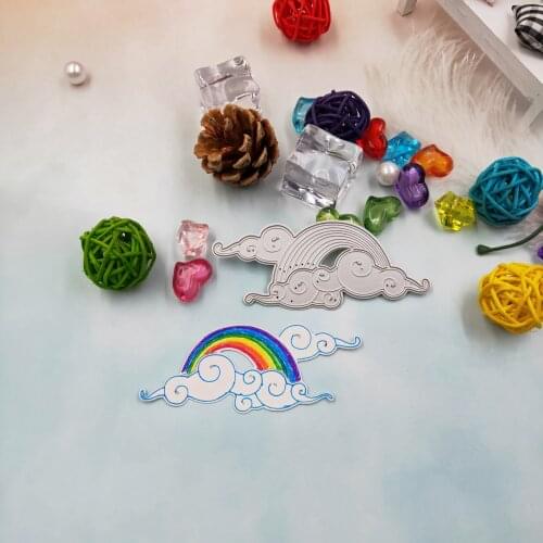 Colorful&Cloud Metal Cutting Dies New 2019 Scrapbooking Stencil For DIY Paper Card Decorative Embossing Die Cut Craft Die