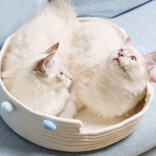 Cat Bed House Long Plush Best Pet Dog Bed For Dogs Basket Pet Products Cushion Cat Pet Bed Mat Animals Sofa