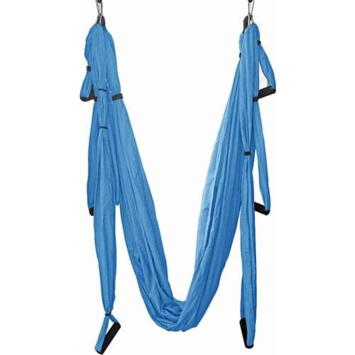 6 Handles Aerial Yoga Hammock Anti-Gravity Acrobatic Hammock Fitness Equipment for Yoga Studio Garden Swing Indoor Outdoo