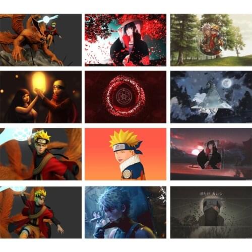 Naruto Canvas Painting Naruto Spiral Maru Mizuki Sasuke Figure Painting Poster Childrens Room Home Decoration Accessories