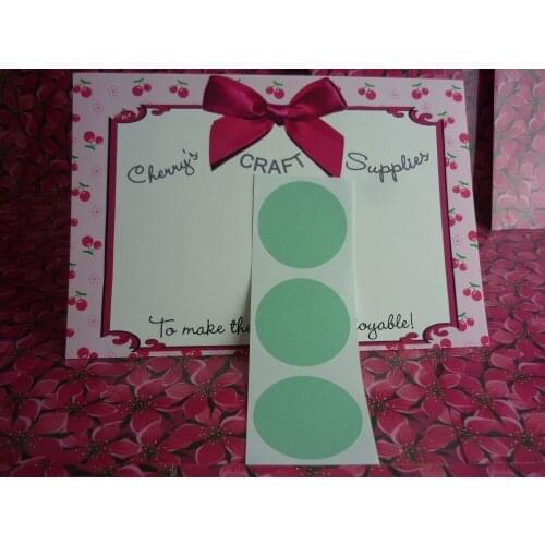 5cm Mint Green Classic Round Sticker