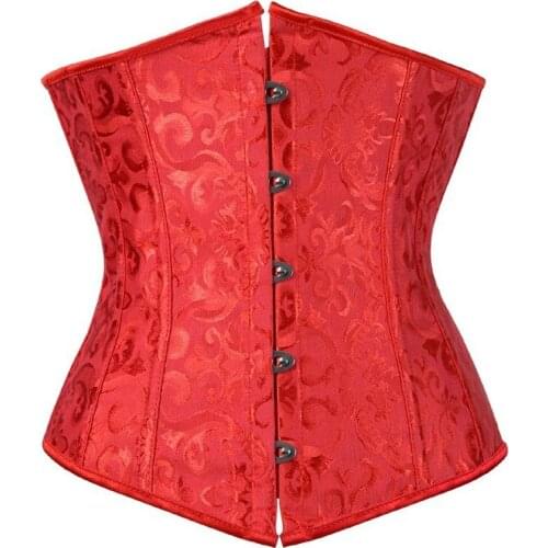 New Gothic Underbust Sexy Corset and Waist Cincher Bustiers Top Workout Body Shaper Belt Plus Size Lingerie Corselet Gothique