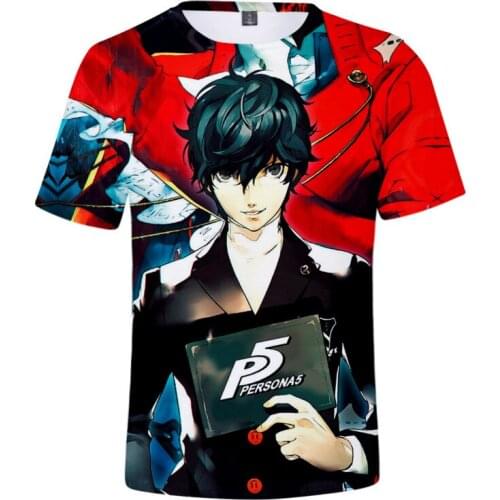 2021 summer trend mens 3D printing T-shirt mens anime cosplay streetwear O-neck short-sleeved T-shirt hip-hop Harajuku top