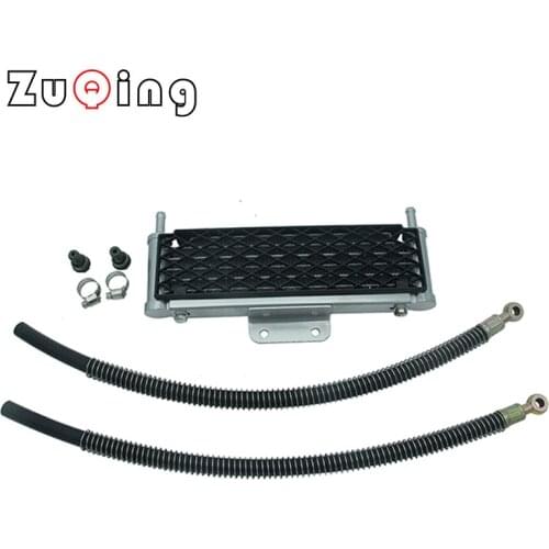 Motorcycle Oil Cooler 4 Rows Mesh Big Size With 10mm Tubling For Scooter 50cc-160cc Modify Oil-Cooler Engines Dirt Bike