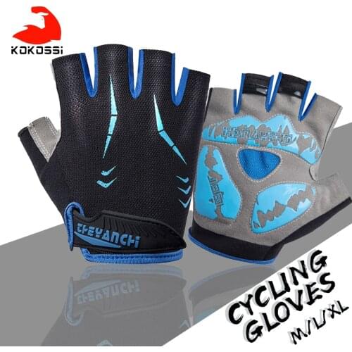 KoKossi Half Finger Cycling Gloves Anti Slip Breathable MTB Road Bicycle Gloves Men Women Outdoor Sports Bike Cycling Gloves