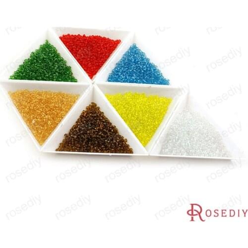 Wholesale 50g 2mm 4mm Round Glass seed Beads Transparent style Diy Jewelry Findings Accessories (A005)
