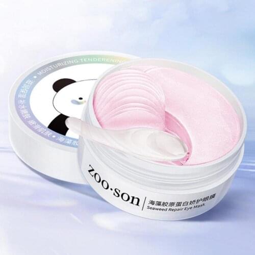 60 Pieces Collagen Eye Mask Moisturizing Remove Dark Eye Patches Gel Patches Seaweed Circles Beauty Acne Mask Collagen Y1D3