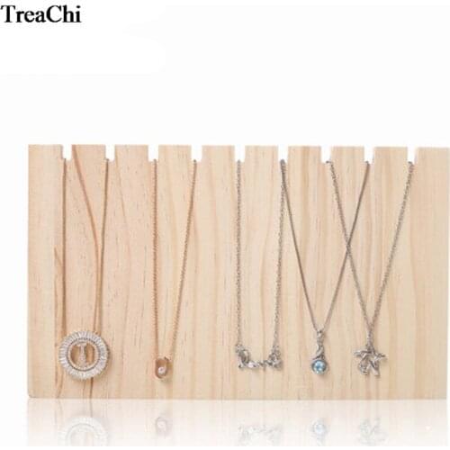 Solid Wood L Plate Necklace Storage Shelf Household Jewelry Rack Necklace Jewelry Display Rack Jewelry Organizer