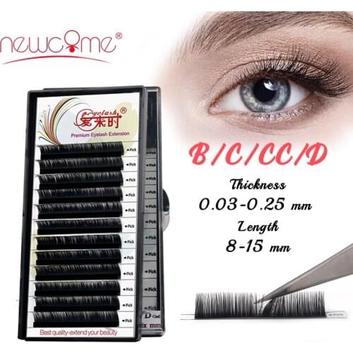 Eyelashes Extensions Maquiagem Cilios Eyelashes B/C/CC/D Curl Faux Mink Eye Lashes Natural Russian Volume Eye Lashes Extensions