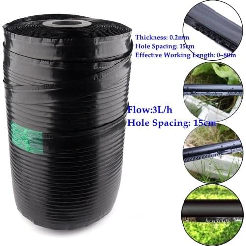 1000M 3L/Hour Flow 16mm*0.2mm Single Blade Labyrinth Drip Garden Farm Saving Water Irrigation Tape Agricultural Drip Hose