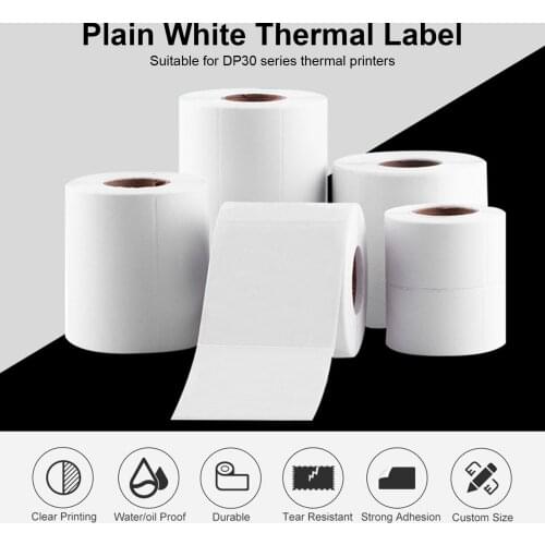 Aibecy Thermal Printing Label Paper Self-Adhesive Label Printer Sticker Printable Paper Roll Waterproof Oil-Proof Tear Resistant