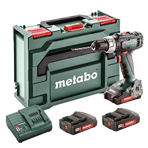 Metabo SB 18L-impact drill with 3 batteries 2 Ah, couple countersunk Nm