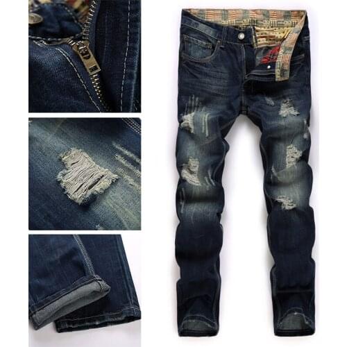 Slim Korean high-waist mens trousers, summer casual trend trousers, thin youth jeans, boys' feet pants