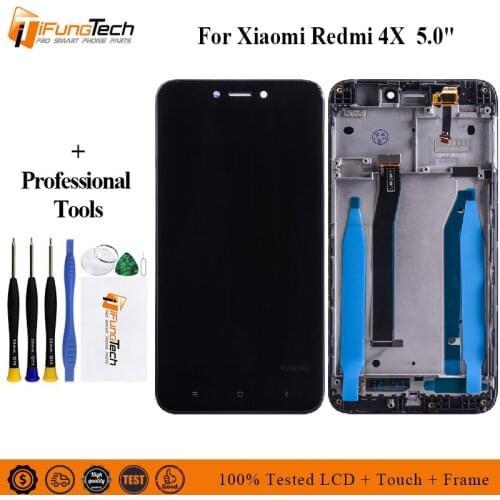 5.0" New Digitizer Assembly For Xiaomi Redmi 4X LCD Display Touch Screen For Redmi 4X Replacement Repair Parts+100% Tested+Tool