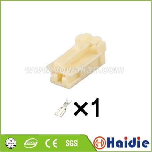 5sets 1pin Auto electric housing plug plastic wiring cable unsealed connector 7283-1210