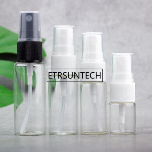 5ml/10ml/15ml/20ml Glass Perfeme Spray Bottle For Sample Clear Transparent Color Glass Atomizer Empty Bottle F1242