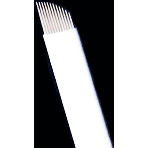 500pcs/ Box Hot Sale 12 Flex Microblading Needles Blades Permenent Makeup Pins 12 Tattoo Needle For Micrblading Pen