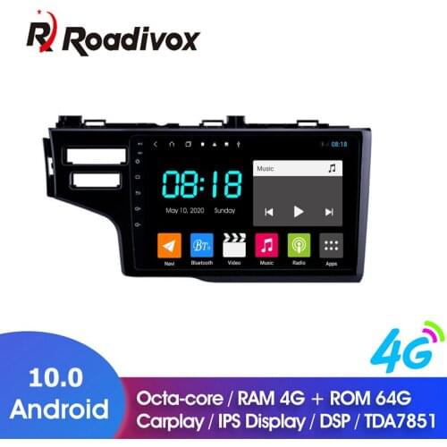 9" Android 10.0 RAM 4G ROM 64G For Honda Fit LHD 2014 2017 Car Dvd Gps Navigation Radio Multimedia Player Stereo Head Unit