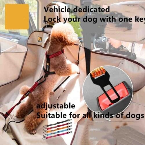Dog car seat belt Dog car seat supplies Pet car artifact travel traction rope Large and small pet safety rope