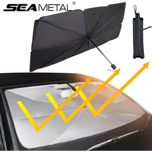 Auto Parasal Car Sun Shade Cover Front Window Windscreen Covers Umbrella for Interior Sun UV Sunshade Protector Auto Accessories