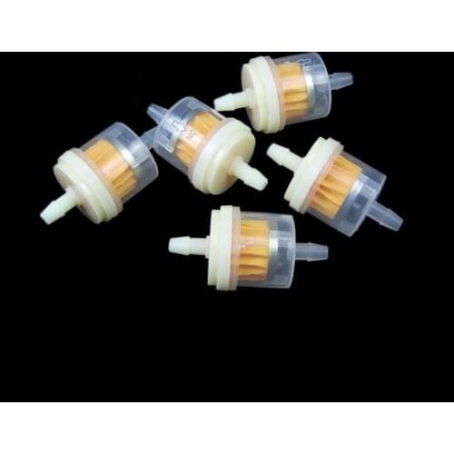 5pcs/lot Free Shipping Motorcycle Petrol Gas Fuel Oil Filter For Moped Scooter Dirt Bike ATV Go Kart Gasoline Filter With Magnet