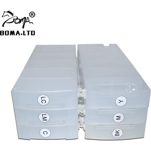 BOMA.LTD 9000S 10000S 790 Chipless Refill Ink Cartridge For HP790 Designjet 9000S 10000S Seiko 64S 1000S Printers 1300ML PC