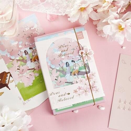 30 Pcs/Set Dear and Beloved Paper Postcard DIY Romantic Love Greeting Cards Message Card Xmas and New Year Gift