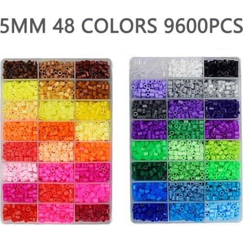 5mm beads 24/48/36box packing Hama beads Education Toys Iron beads handmaking perler Fuse beads diy toy