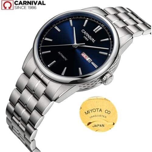 MIYOTA2020 mechanical watches men luxury brand Carnival automatic men watch gold military reloj hombre sapphire sport waterproof