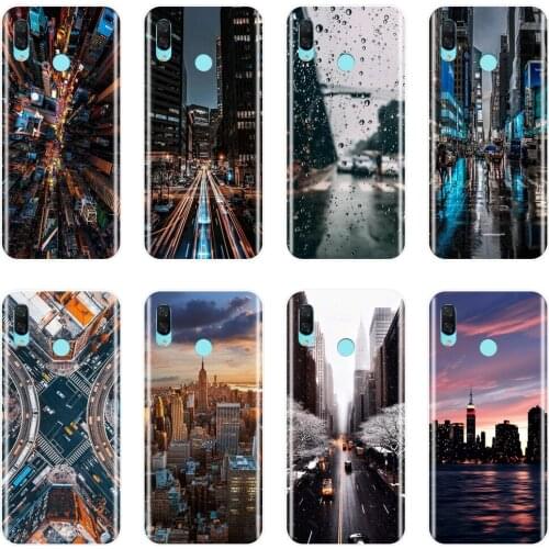 For Huawei Nova 3 3I 3E 2i 2 Lite Plus Phone Case Silicone City Street Men Soft Back Cover For Huawei Nova Smart Lite 2017 Case